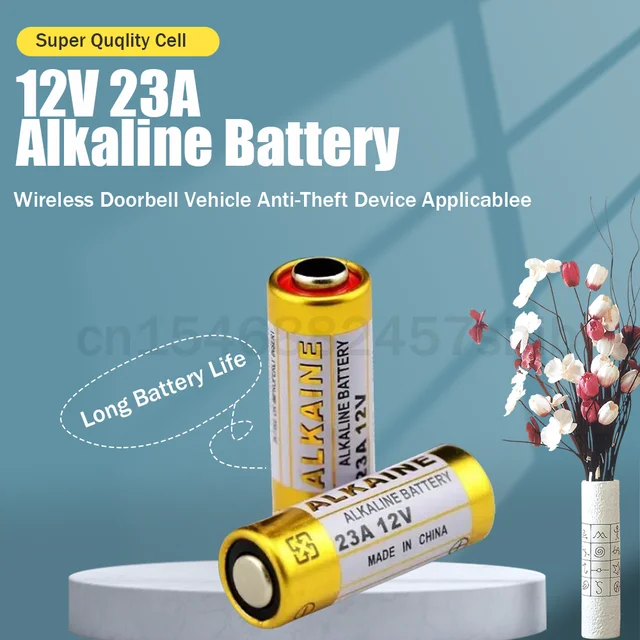 Piles alcalines 12V A23 23A 23GA A23S E23A EL12 MN21 MS21 V23GA L1028 GP23A  LRV08 pour sonnette de télécommande, 100 pièces - AliExpress