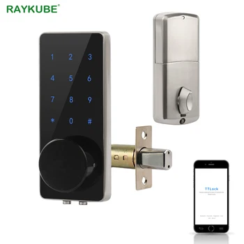 

TT Lock Bluetooth Deadbolt Door Lock Digital Electronic Keyless Entry Touch Keyboard Smart Home Easy Replacement Gateway G2