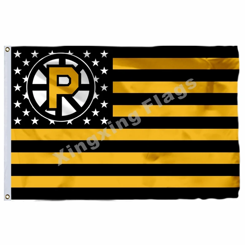 Providence Bruins Флаг Провидения Брюинс баннер ahl с модифицированным флагом США 3фт X 5фт полиэстер летающий размер 90X150 см - Цвет: Providence Bruins