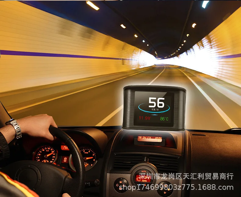 Автомобильный дисплей экранный проектор gps велометр скорость сигнализации Автомобильный Универсальный циферблат P10