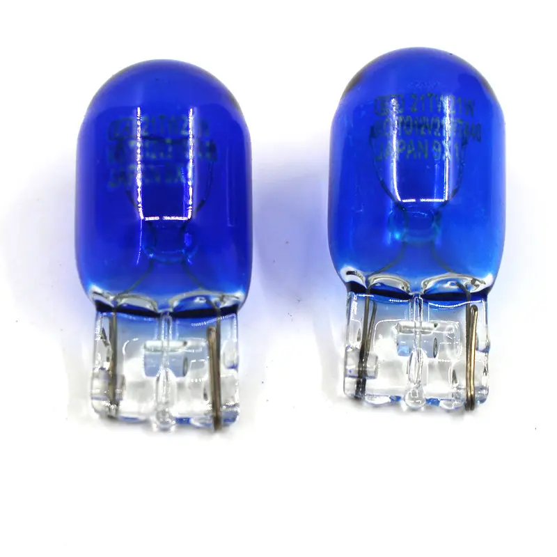 2 шт. светодиодная лампа T20 7443 7440 W21/5 Вт галогеновая DRL Ice Blue стоп сигнал поворота