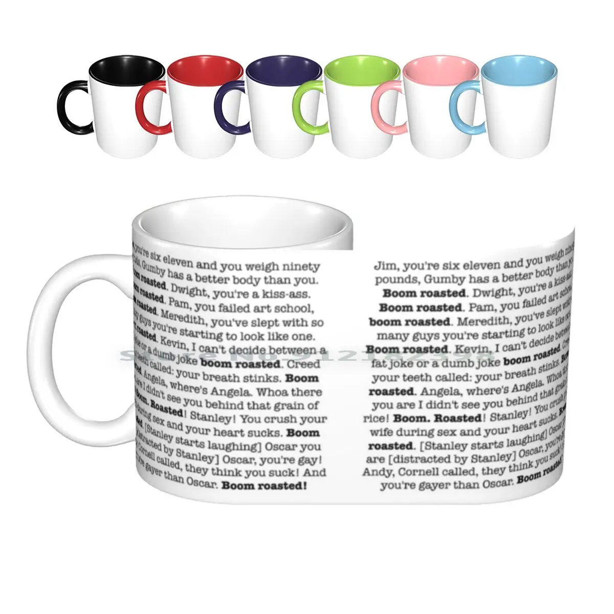 Office Coffee Mug Tea Cups Boom Roasted Office Mug Ceramic Coffee
