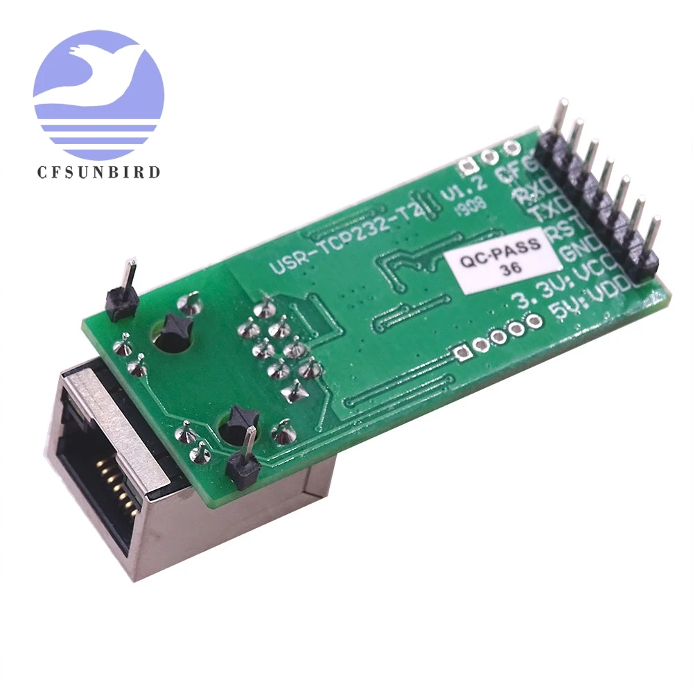 USR-TCP232-T2 RS232 последовательный в Ethernet модуль Tcp Ip UDP сетевой преобразователь модуль ttl Lan модуль с RJ45 портом
