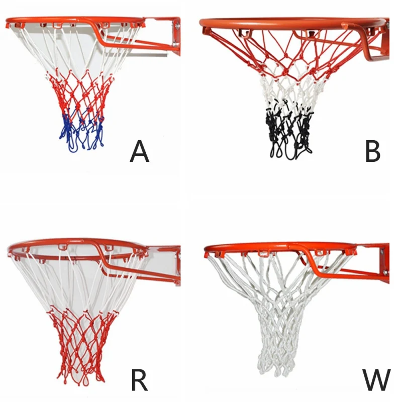 HBasketball Rim Net сверхмощная баскетбольная форма-устойчивая нейлоновая баскетбольная сетка прочная подходит для стандартных дисков наружные инструменты