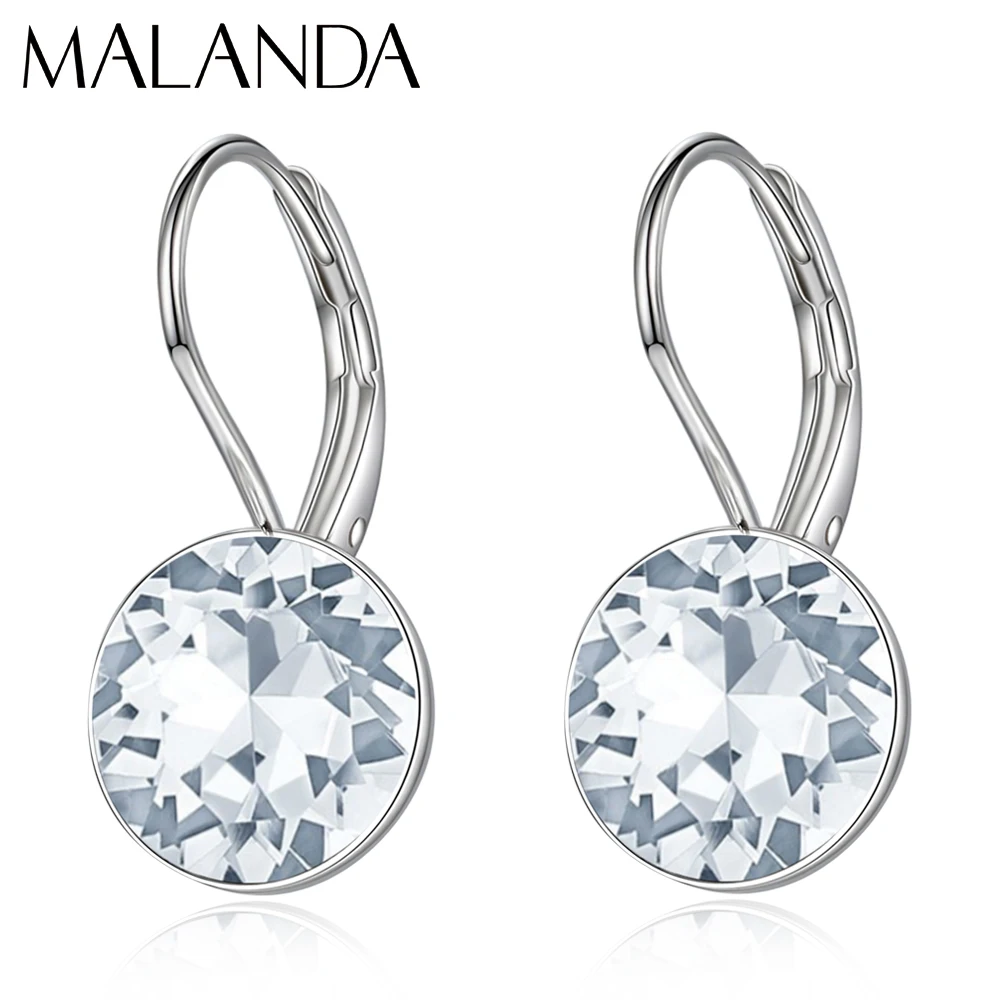 MalandaRoundCrystalFromAustriaClassicSmallBellaStudEarrings