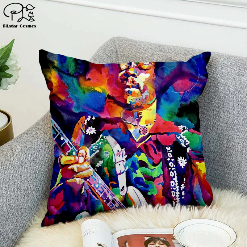 Rock Singer Bob Marley/the Hillbilly Cat Hip Hop Pillow Case Polyester