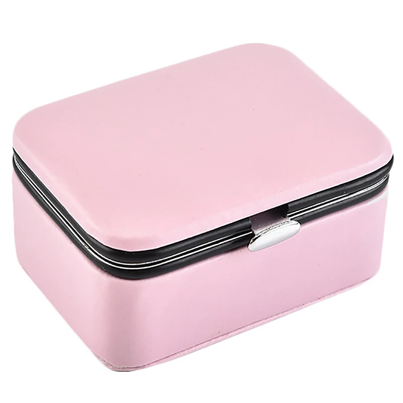 

Travel Jewelry Packing Box Cosmetic Makeup Organizer Jewelry Box Earrings Display Rings Organizer Jewelry Casket Carrying Case