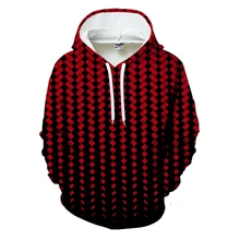 red and white striped hoodie mens