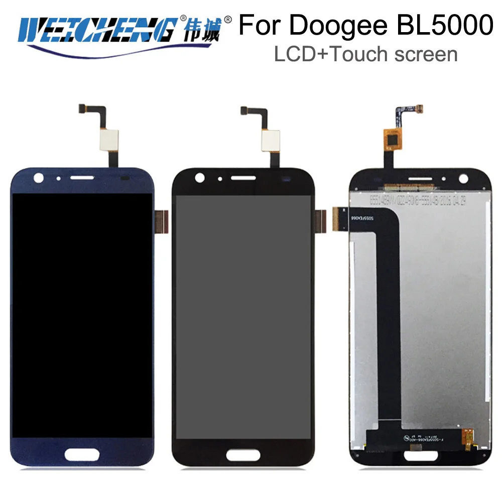 Beste WEICHENG Voor Doogee BL5000 Lcd scherm + Touch Screen Digitizer Vergadering Vervanging Voor BL5000 lcd + gratis tools