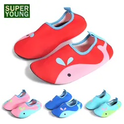 Летние детские пляжные спортивные сандалии для плавания для мальчиков и девочек, водная морская обувь, детские носки с героями