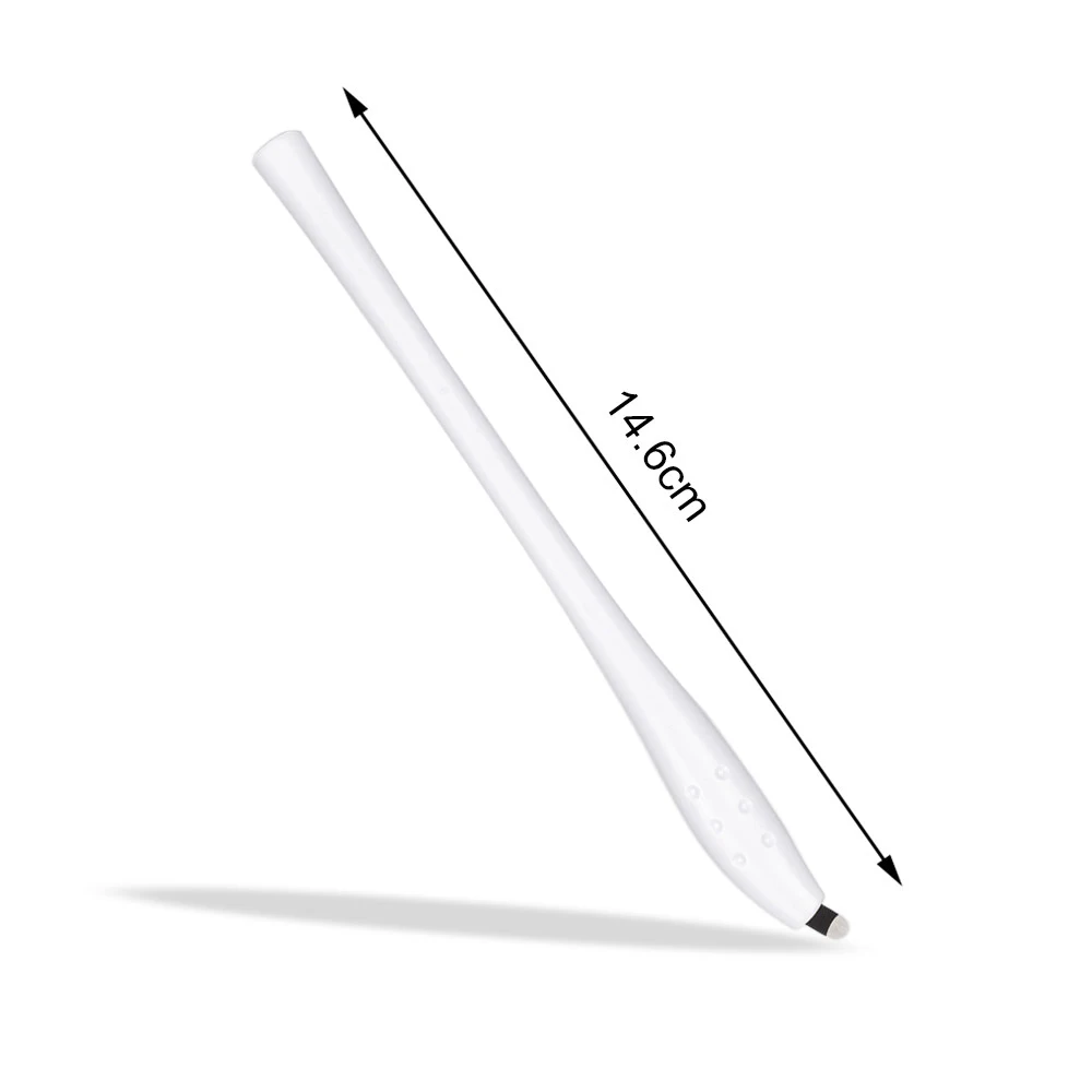 

10pcs Eyebrow Tattoo Pens Microblading Pen Disposable Eyebrow Pen with 18U Microblading Needles Manual Makeup Needles