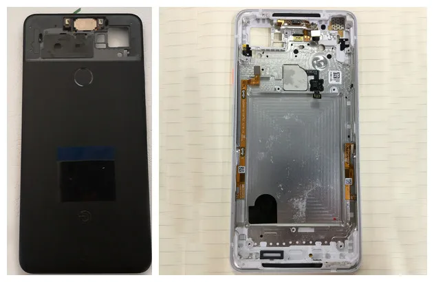 Со сканером отпечатков пальцев для Google Pixel 2 XL задняя крышка запасная батарейного