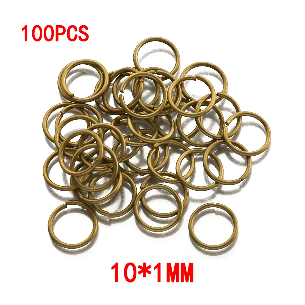 Adabele 200 Anelli Aperti Ottone Dorato 8mm Per Bigiotteria: Fai Da Te Con Stile! CF84-8 - 3