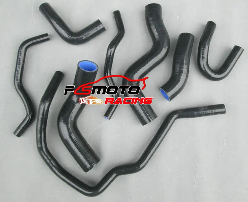 Силиконовый радиатор вспомогательный красный шланг для VW Golf GTI FSI MKV/MK5 V 2,0 Turbo A5/PQ35 - Цвет: Черный