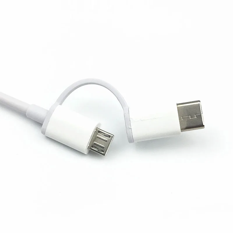 Xiao mi 2в1 кабель mi cro to type c usb Быстрый кабель для mi a1 a2 lite a3 6 8 9 lite 9t pro max 3 redmi 7 8 pro 30 см/100 см