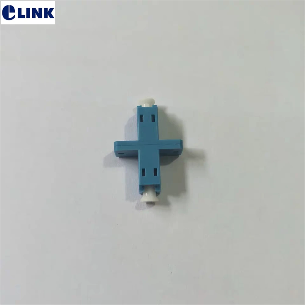 50 pcs LC simplex fiber adapter with flange LC UPC optical fibre ...