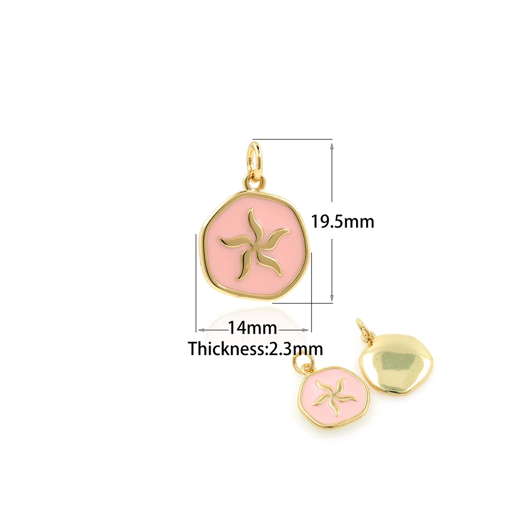 

DIY Jewelry Making Enamel Disc Jewelry Accessories Irregular Starfish Pendant Jewelry Enamel Five-Pointed Star Charm