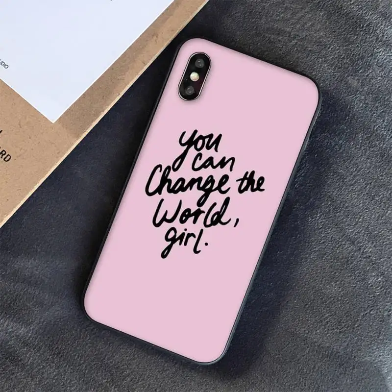 iphone 13 pro max case leather Color background maxim motivating text Phone Case for iPhone 13 11 12 pro XS MAX 8 7 6 6S Plus X 5S SE 2020 XR cover iphone 13 pro phone case