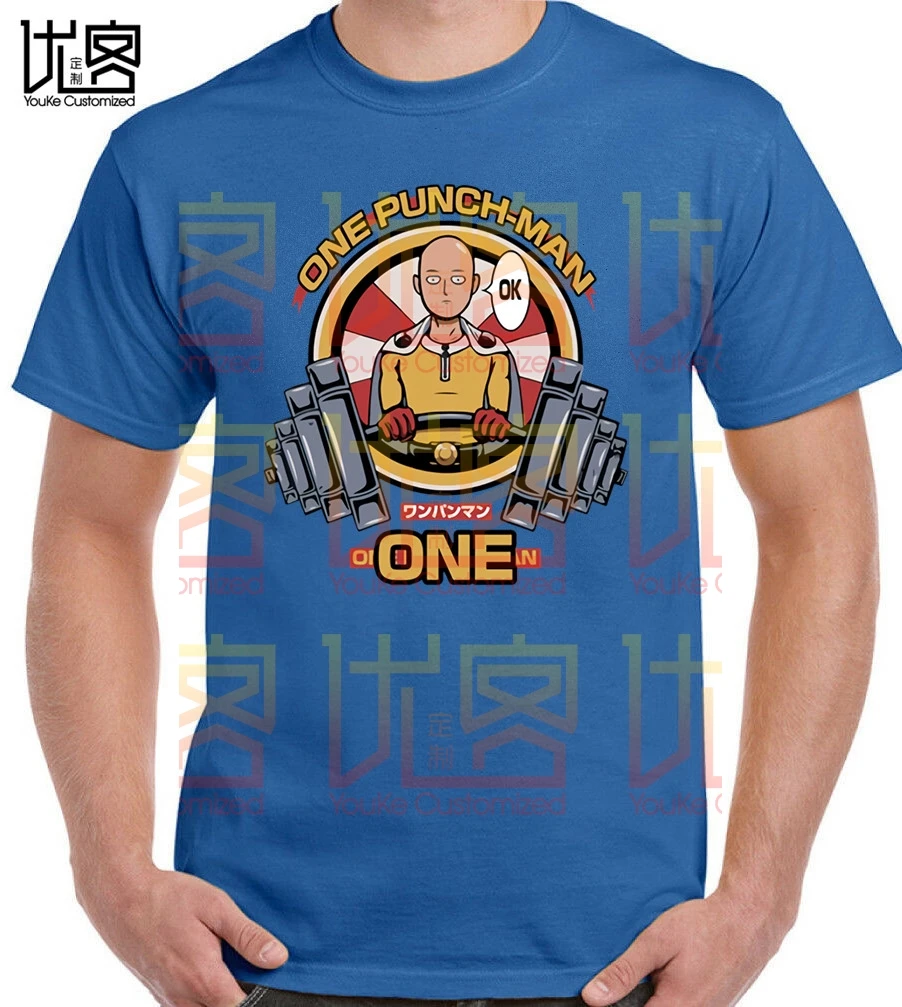 Мужская футболка с принтом Аниме One Punch Man модная удобная повседневная для