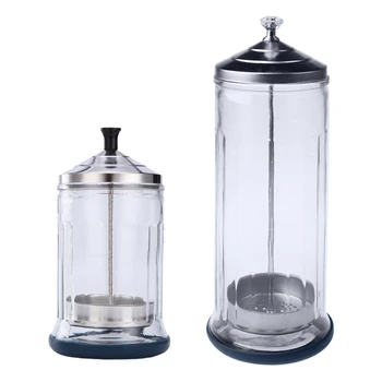 

Disinfection Jar Container Sterilizer Cup Large Capacity Disinfecting Bottle for Salon Barber Hair Manicure Tools