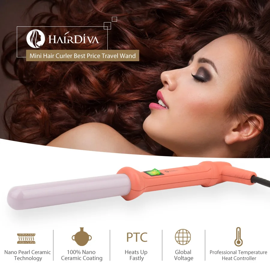 HairDiva 25 мм 32 бигуди для волос Лучшая цена Кореле красная Щипцы завивки волос|Щипцы
