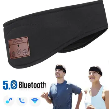 

JINSERTA Bluetooth Headband Sleep Headphones Wireless Music Sport Earphones Stereo Headsets with Long Time Play for Travelling