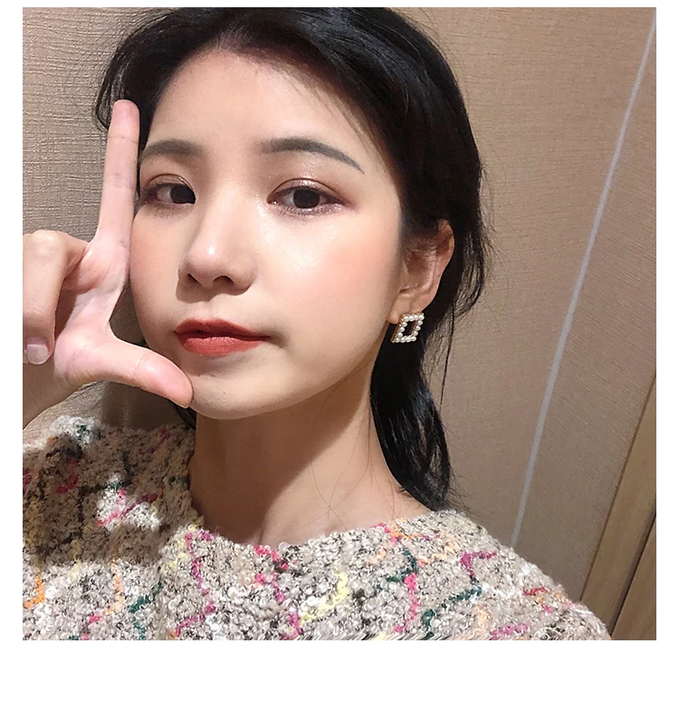 甜酸饰品925银针珍珠耳钉简约女小巧气质韩国个性小耳坠精致耳环-淘宝网 - 9