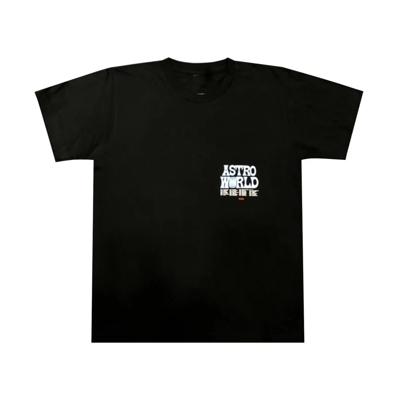 Трэвиса Скотта Astroworld Festival Run Tie Dye Футболка мужская и женская ASTROWORLD уличная хип-хоп Футболка Трэвиса Скотта