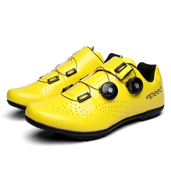 

2020 new online road cycling shoes for men ultralight road bike shoes bicycle sports breathable professional self-locking shoes
