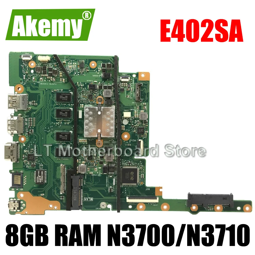 Материнская плата E402SA для For Asus E502SA E402S E502S E402 E502 материнская ноутбука 8G/N3700/N3710 Тест