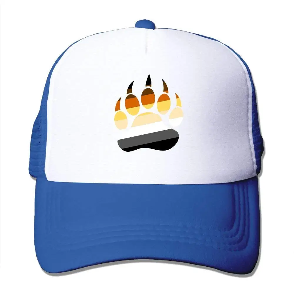 Gay Bear Pride Paw Trucker шапка унисекс для взрослых бейсбольная сетчатая Кепка черная