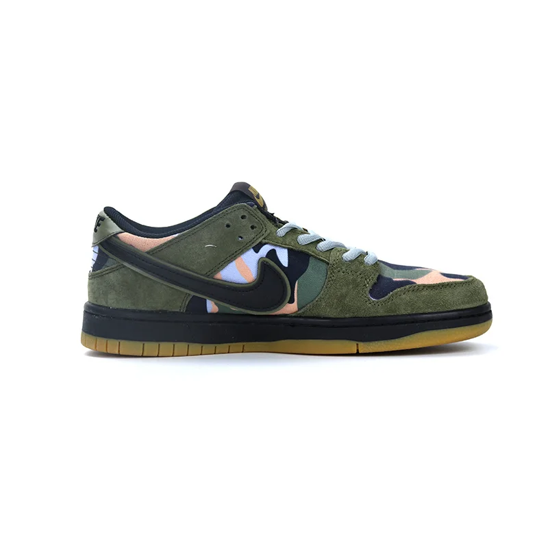 NIKE SB DUNK низкая камуфляжная Мужская обувь для скейтбординга Новое поступление модные повседневные кроссовки Низкий верх плоский уличный спортивный светильник