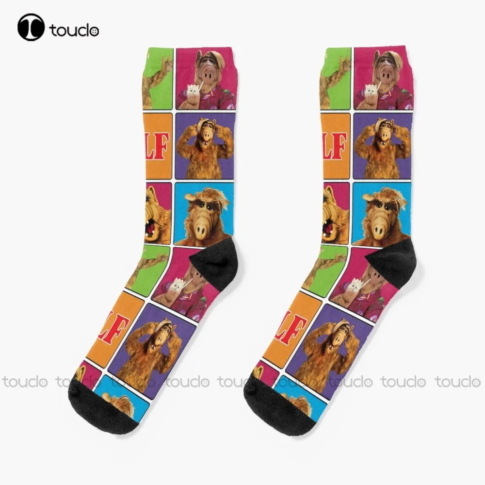 Gordon Squares Science, Fiction, Scifi, Sci Fi Alf Socks Boot Socks Calzini Personalizzati Unisex Per Adulti Adolescenti Calzini Divertenti