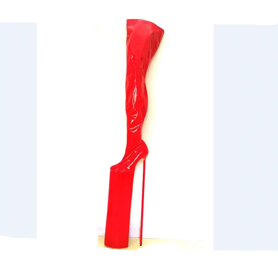 23.62in Heel Height Sexy Women's Boots  Round Toe Stiletto Heel  Platform Over The Knee Boots  US size 6-14  No.604