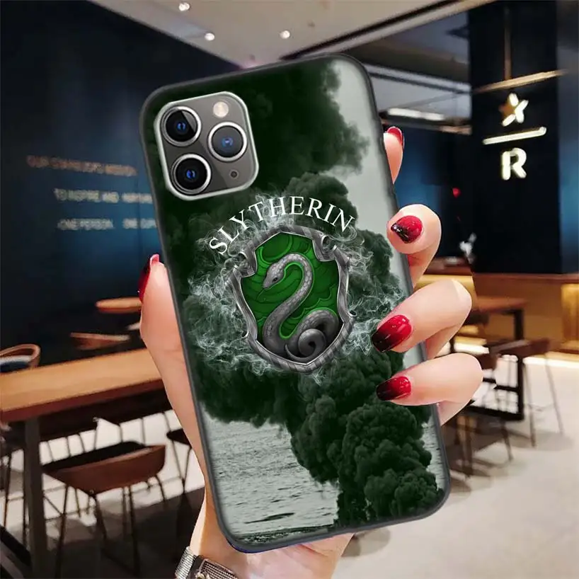 Черный чехол Potter Love для Apple iPhone 11 Pro XR 7 8 6 6S Plus X XS MAX 5 5S SE Мягкий силиконовый чехол из ТПУ для телефона