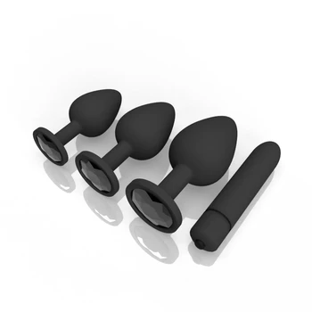 Adult Silicone Anal Plug Jewelry Dildo Vibrator Sex Toys for Woman Prostate Massager Bullet Vibrador Butt Sex Toys For Men Gay 6