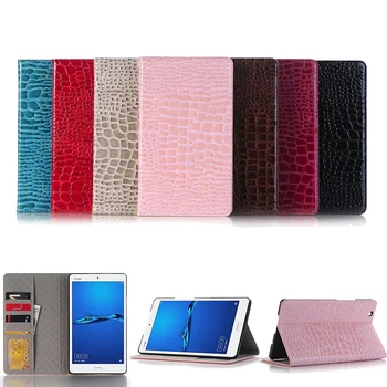 

Flip Coque For Huawei Mediapad M3 8.4 BTV-DL09 W09 Case Luxury Crocodile PU Leather Case Brasket Stand For Huawei M3 8.4 Cover
