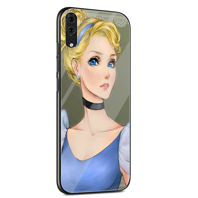 Стеклянный мобильный чехол для телефона huawei P30 P10 P20 7A Y6 Y9 P Smart mate 20 Honor 9 10 8X Lite Pro Чехол модная королева принцесса