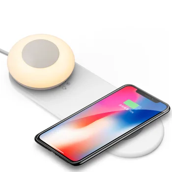 

Night Light Intelligent Led Sensor Light Bedroom Bedside USB Cell Phone Wireless Charging Eye Protection Night Lamp WF108