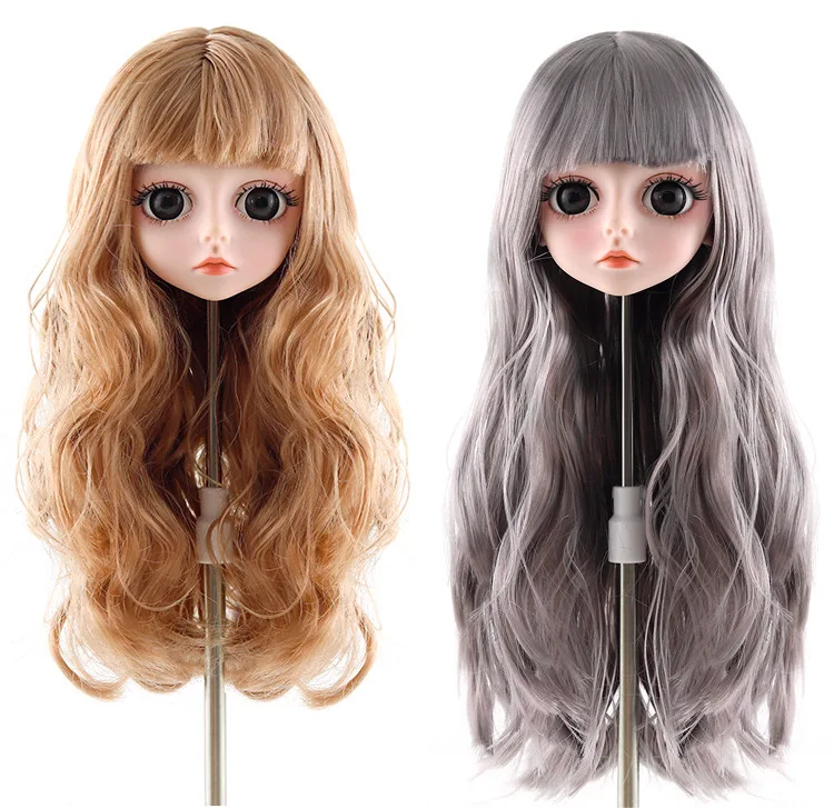 BJD кукла, 1/3 голова для куклы 60 см, без макияжа или с макияжем, игрушки для девочек для детей, шарнирная кукла, только голова