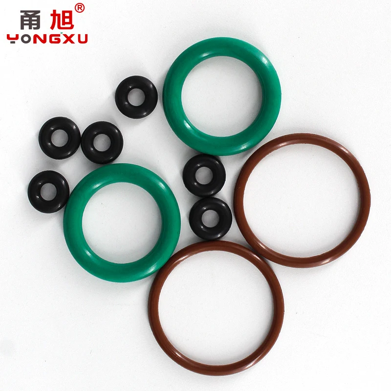Rubber O Rings FKM O Ring Seal Gasket Thickness CS1.9/2.4/3.1mm OD5-30mm FPM Oil Pressuer And Wear Resistant Automobile Fluororubber O-Ring