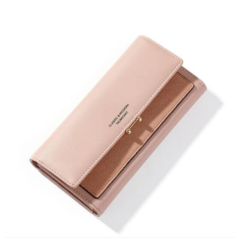 

New Fashion Soft Leather Long Wallets Ladies Clutch Luxury Brand Womens Wallets Card Holder Phone Pocket Female Portfel Carteira