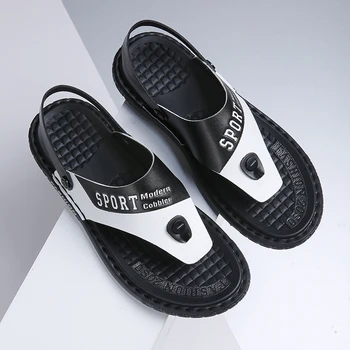 

TGoBro Summer Trend Versatile Men's Sandals Leather Soft Bottom Casual Men's Sandals Recommended Zandalias Para Hombre Verano