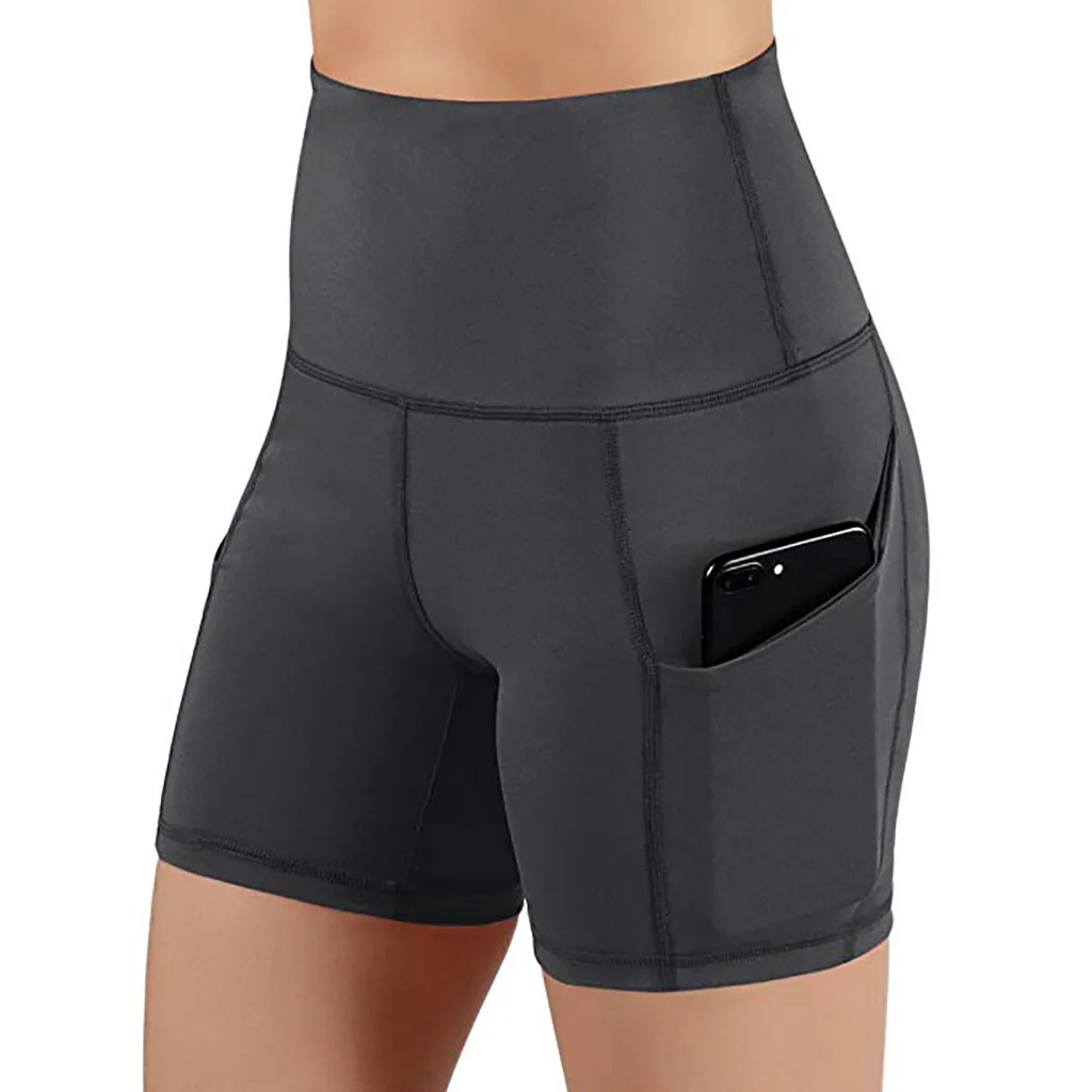 Женские спортивные шорты Skiny с высокой талией, обтягивающие для тренировки фитнес-зал WDC3444 - Цвет: DeepGrey