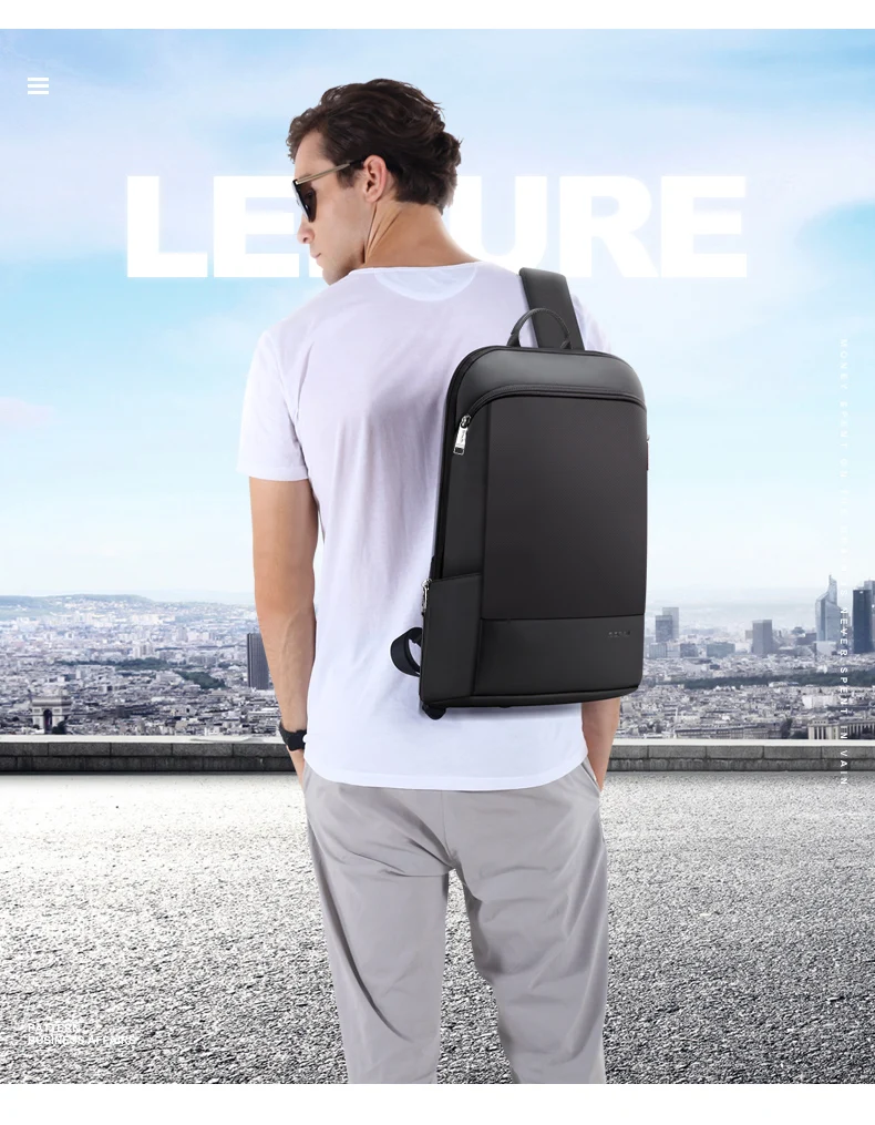 BOPAI, новинка, тонкий рюкзак для ноутбука, мужской, USB, 15 дюймов, рюкзак, Противоугонный, водонепроницаемый