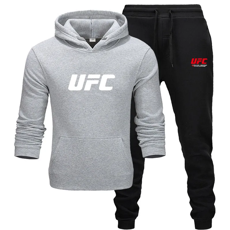 Light grey-B black-R Мужские/женские толстовки+ спортивные штаны, костюмы, Мужская модная одежда, флисовый пуловер с капюшоном, толстовки в стиле хип-хоп, толстовка XXXL - Цвет: Light grey-B black-R