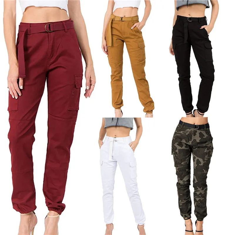 

Woman Pants Spring High Waist Casual Pants Plus Size Sweatpants Hip-Hop Pockets Trousers Pantalones Calças Spodnie женские ан