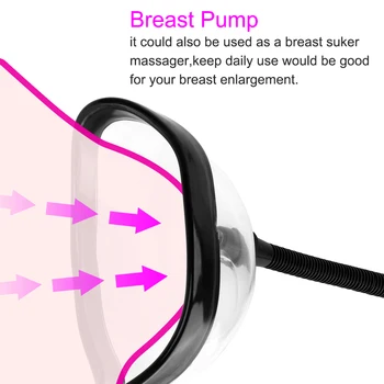 IKOKY Bullet Vibrator Vagina Pussy Pump Clitoris Stimulator Breast Massage Nipple Sucker Manual Vacuum  Sex Toys For Women 4