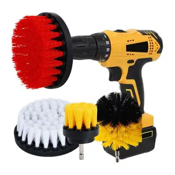 

2 3 4 5inch Drill Brush - Soft Medium Attachment Scrub Cleaning Kit for Pool Tile Flooring Brick Ceramic Marble Grout and Much M