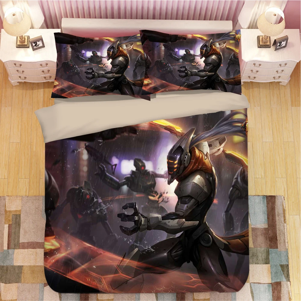 League of Legend, постельное белье, пододеяльники, наволочки, одеяла, League of Legend, комплекты постельного белья, льняное постельное белье, Комплект постельного белья - Цвет: 10